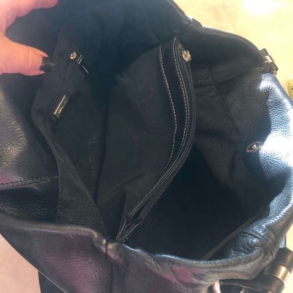 Large black leather purse, tons of pockets. - Picture 2 of 3